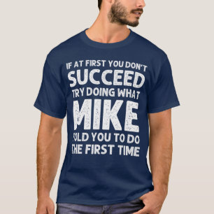 Camiseta Presente Mike Nome Personalizado Aniversário Engra