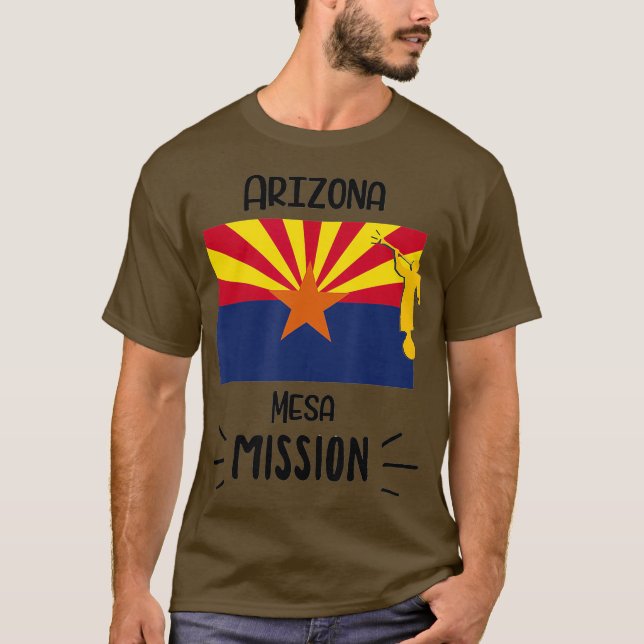Camiseta Presente Missionário da Missão LDS da arizona Mesa (Frente)