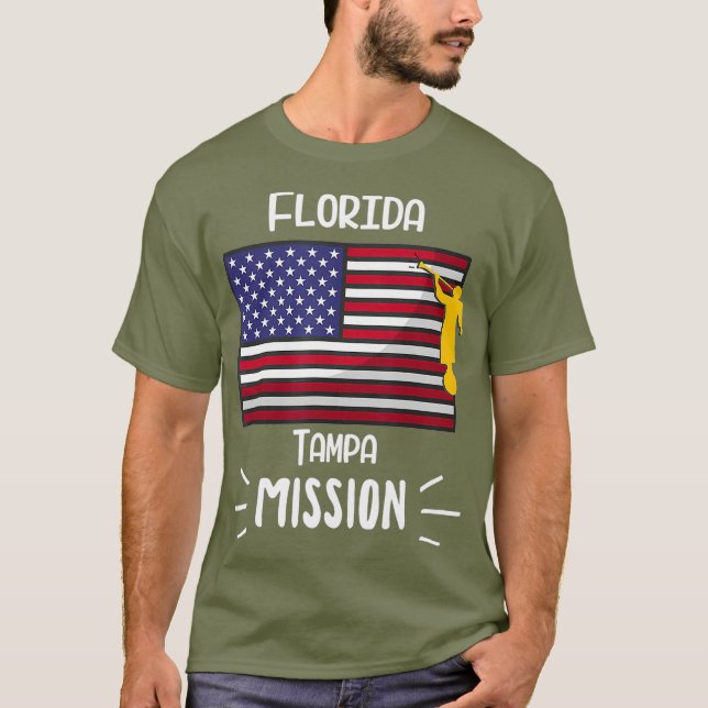 Camiseta Presente Missionário da Missão LDS Tampa Mormon da (Frente)