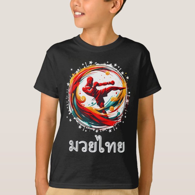 Camiseta Presente Muay Thai Boxe Tailandesa Arte das Oito M (Frente)