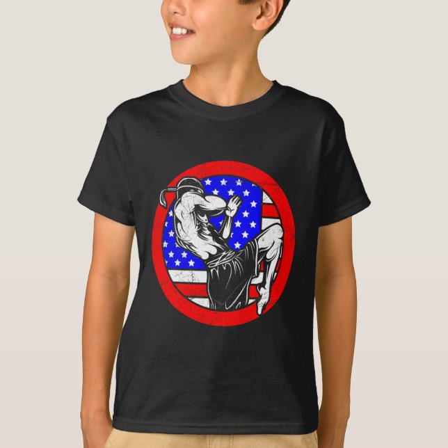 Camiseta Presente Muay Thai - Boxe Tailandesa e Kickboxing  (Frente)