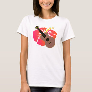 Camiseta Presente Musical Ukulele Havaiano
