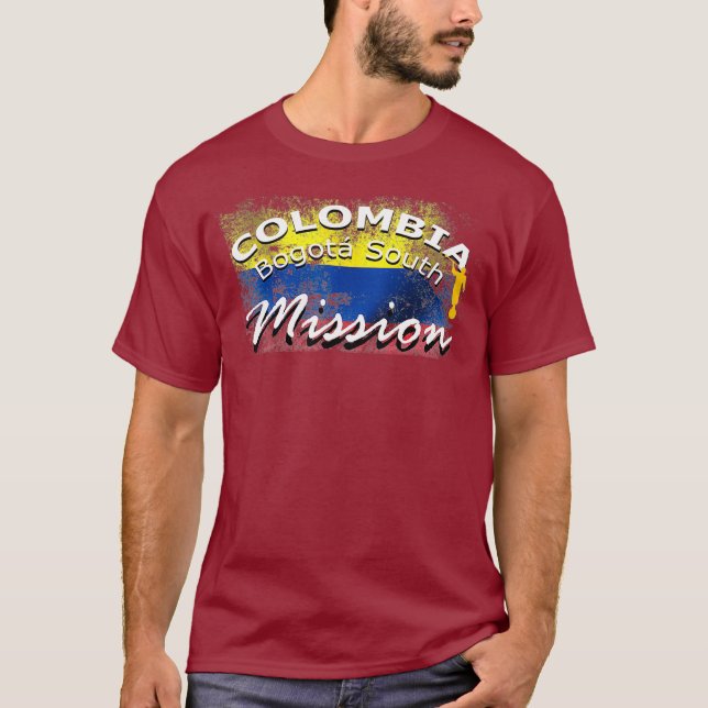 Camiseta Presente na missão LDS da Colômbia Bogota do Sul d (Frente)