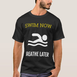 Camiseta Presente Nadador Nadar Agora Respirar Dep