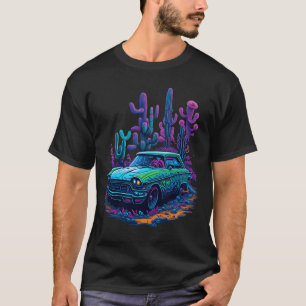 Camiseta Presente Neon Carro Antigo amigos vintage