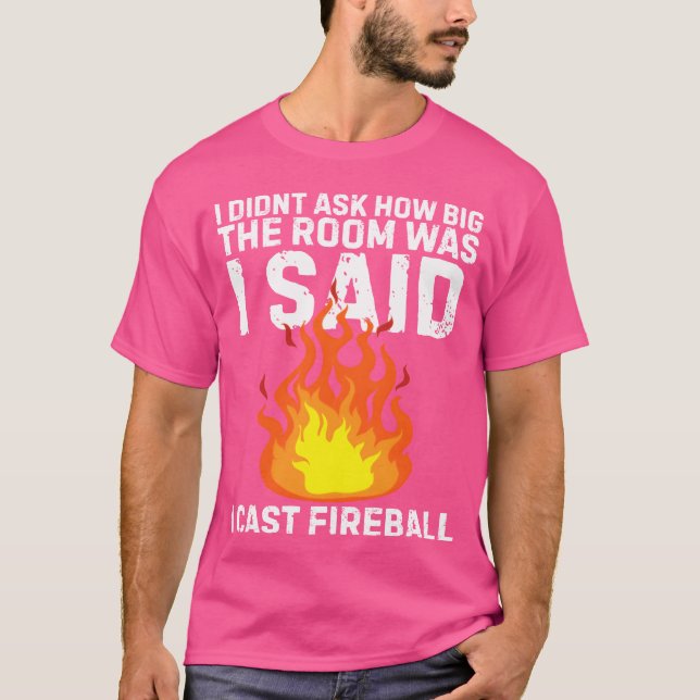 Camiseta Presente nerd geeko de tabuleiro Fireball vintage (Frente)