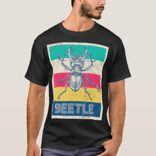 Camiseta Presente no besouro do Stag na Design de Vintage