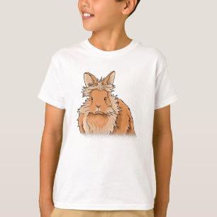 Camiseta Presente no coelho da cabeça do leão