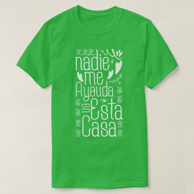 Camiseta Presente no Dia da Mãe Espanhola (Frente do Design)