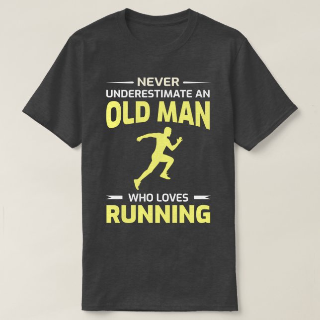 Camiseta Presente no Dia de os pais do Avô do Runner Pai (Frente do Design)