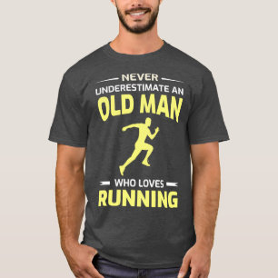 Camiseta Presente no Dia de os pais do Avô do Runner Pai