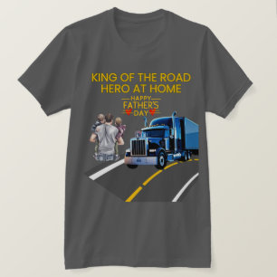 Camiseta Presente no Dia do Pai - Rei da Estrada, Herói em 