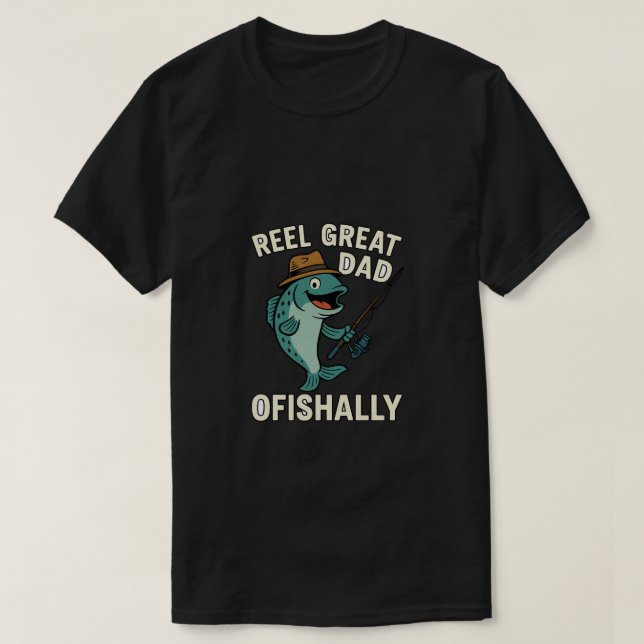 Camiseta Presente no Dia dos Pais Ofishally Best para Pai d (Frente do Design)