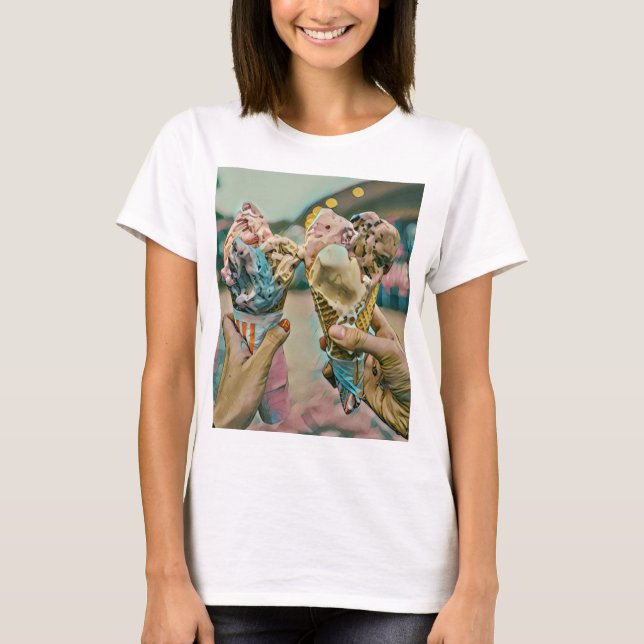 Camiseta Presente no Dia Nacional do Sorvete (Frente)