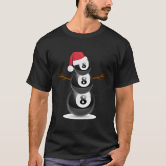 Camiseta Presente no Festa de Billiard Snowman no Verão de 