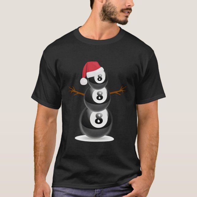 Camiseta Presente no Festa de Billiard Snowman no Verão de  (Frente)