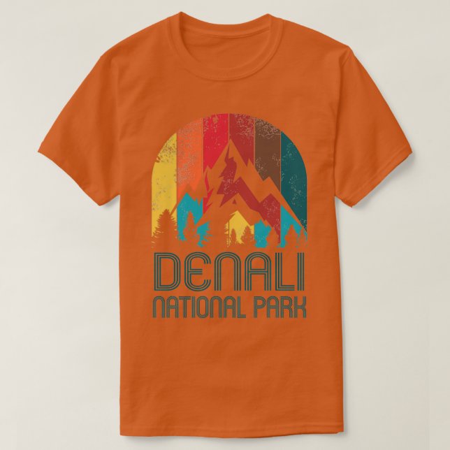 Camiseta Presente no Parque Nacional Denali ou Souvenir (Frente do Design)