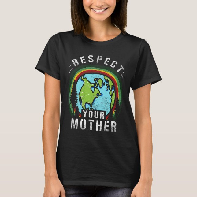 Camiseta Presente no Planeta Terra e Mudanças Climáticas: M (Frente)