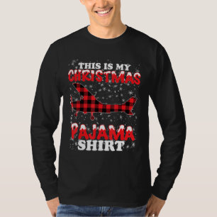 Camiseta Presente no Plano Aéreo Funny Pajama de Natal
