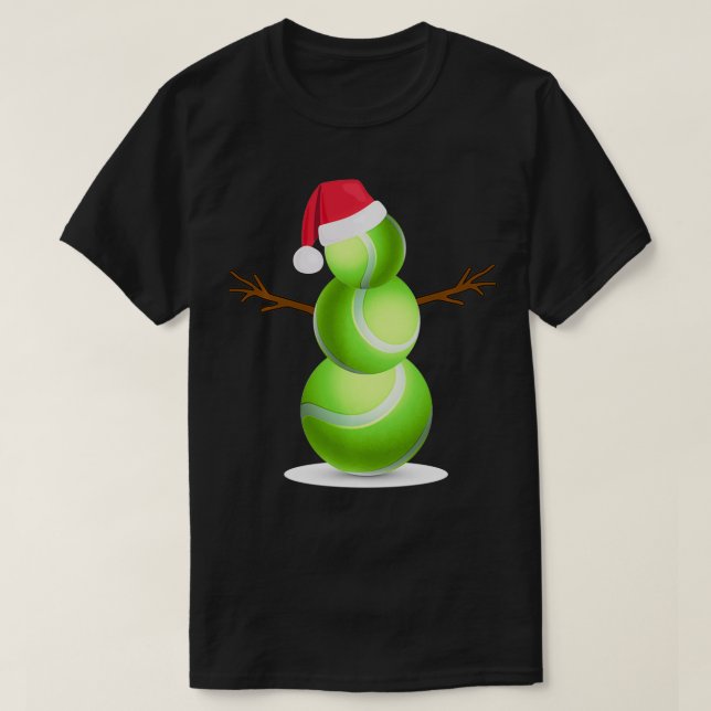 Camiseta Presente no tênis de Natal no Festa de Neve (Frente do Design)