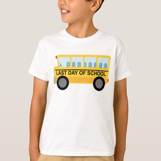 Camiseta Presente no último dia do ônibus escolar (Frente)
