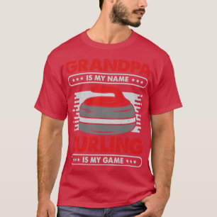 Camiseta Presente no vovô do jogador de curvas