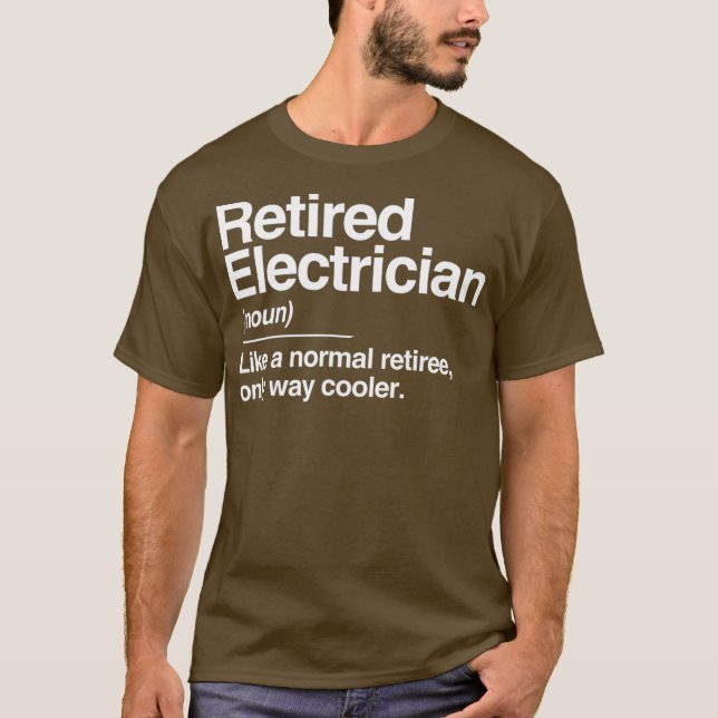 Camiseta Presente normal de definição de eletricista reform (Frente)