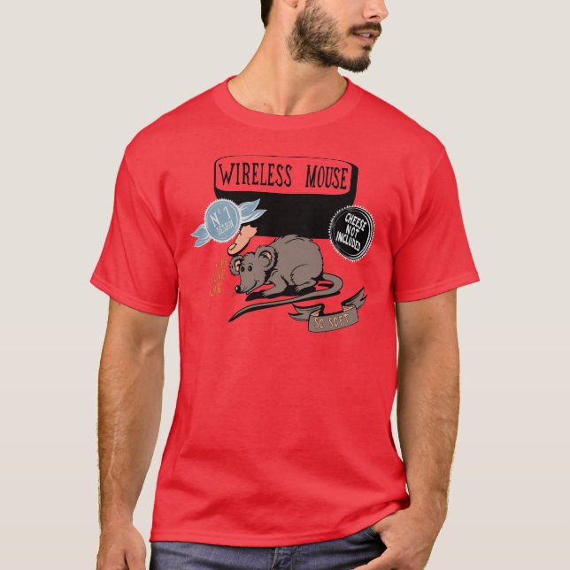 Camiseta Presente novo engraçado do geek do ~ sem fio do (Frente)