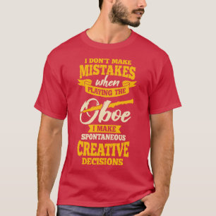 Camiseta Presente Oboista do Instrumento do Oboit do Oboe P