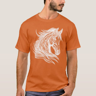 Camiseta Presente Orgulhoso de Stallion Retrato Mane Inhe C