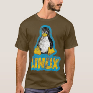 Camiseta Presente Orgulhoso do Geek Linu Vintage Original