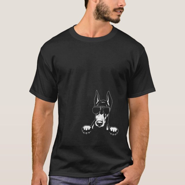 Camiseta Presente ótimo para o Natal Doberman muito fixe (Frente)