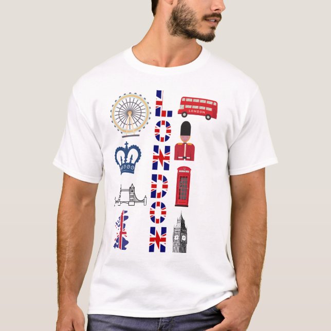 Camiseta Presente ou lembrança de Londres (Frente)
