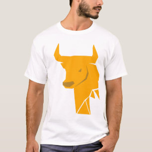 Camiseta Presente Ousado Touro Amarelo do Zodíaco