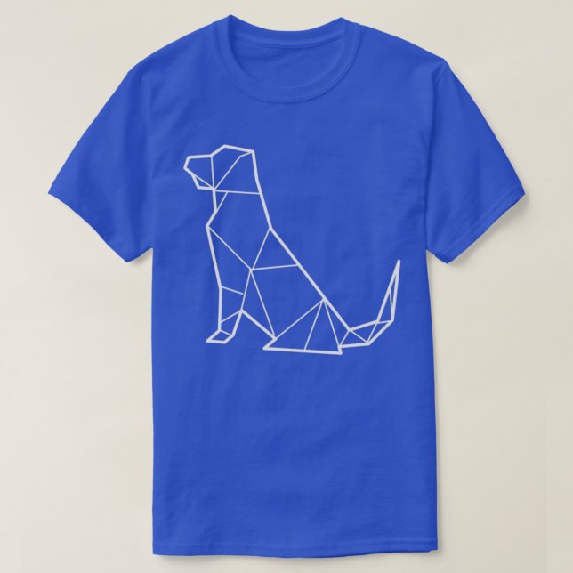Camiseta Presente Pai do Cachorro Origami (Frente do Design)