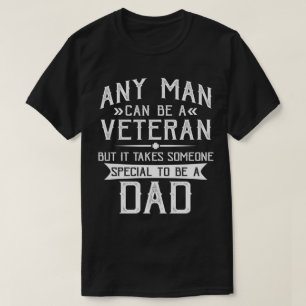 Camiseta Presente Pai Veterano Orgulhoso para Ele Dia de os