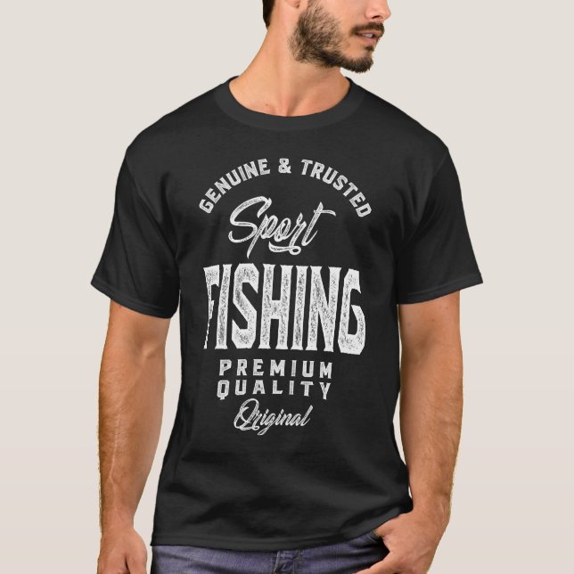 Camiseta Presente para a pesca desportiva (Frente)
