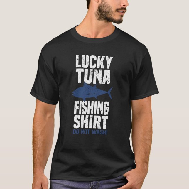 Camiseta Presente para a pesca do atum com isca de atum rab (Frente)