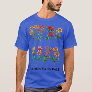 Camiseta Presente para a vovó de jardineiro Bloom onde você