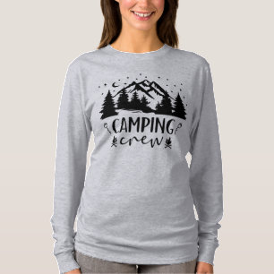Camiseta Presente para acampamento da tripulação de neve pa
