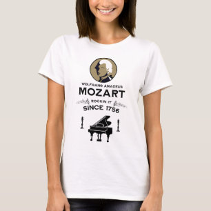 Camiseta Presente para Amante da Música de Mozart