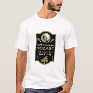 Camiseta Presente para Amante da Música de Mozart