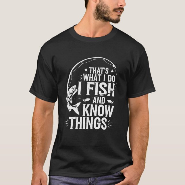 Camiseta Presente para Amante da Pesca É Isso Que Eu Pesco  (Frente)