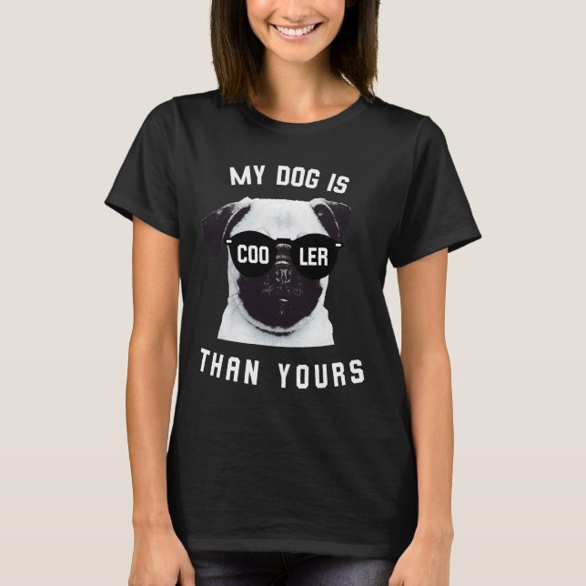 Camiseta Presente para Amante de Cachorro Pug 'Meu Cachorro (Frente)