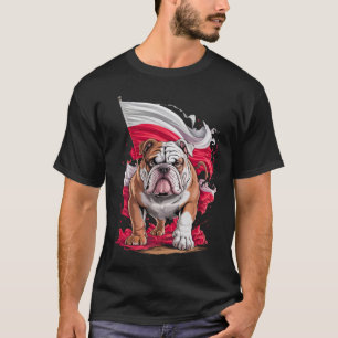 Camiseta Presente para Amante de Cães Bulldog Polônia Desig