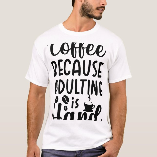 Camiseta presente para amante de café, presente para quem a (Frente)
