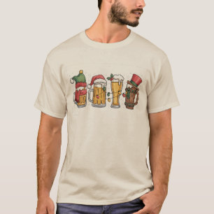 Camiseta Presente para Amante de Cerveja de Natal Espírito