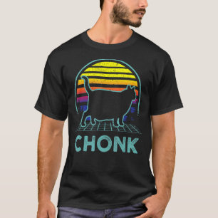 Camiseta Presente para Amante de Gato Gordo Retrô Amor Gata