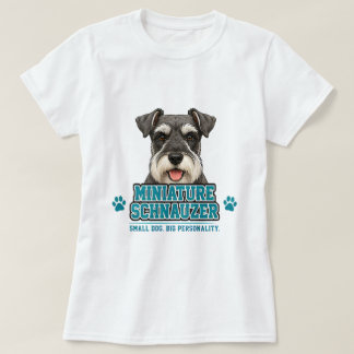 Camiseta 🐾 Presente para Amante de Schnauzer Miniatura 🐾