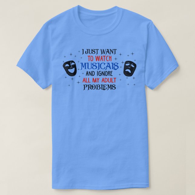 Camiseta Presente para amantes de teatro (Frente do Design)